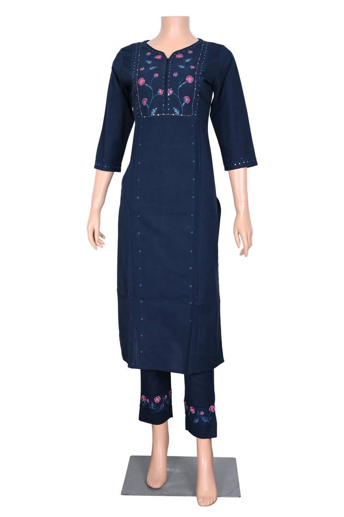 COTTON KURTI PANT SET