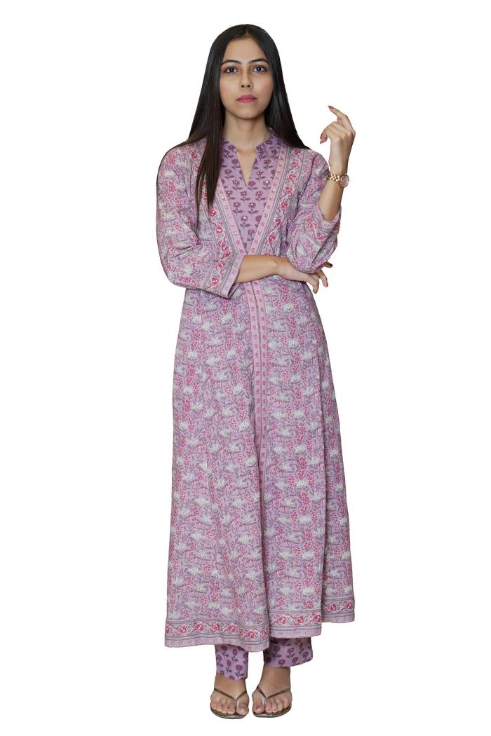 COTTON KURTI PANT SET