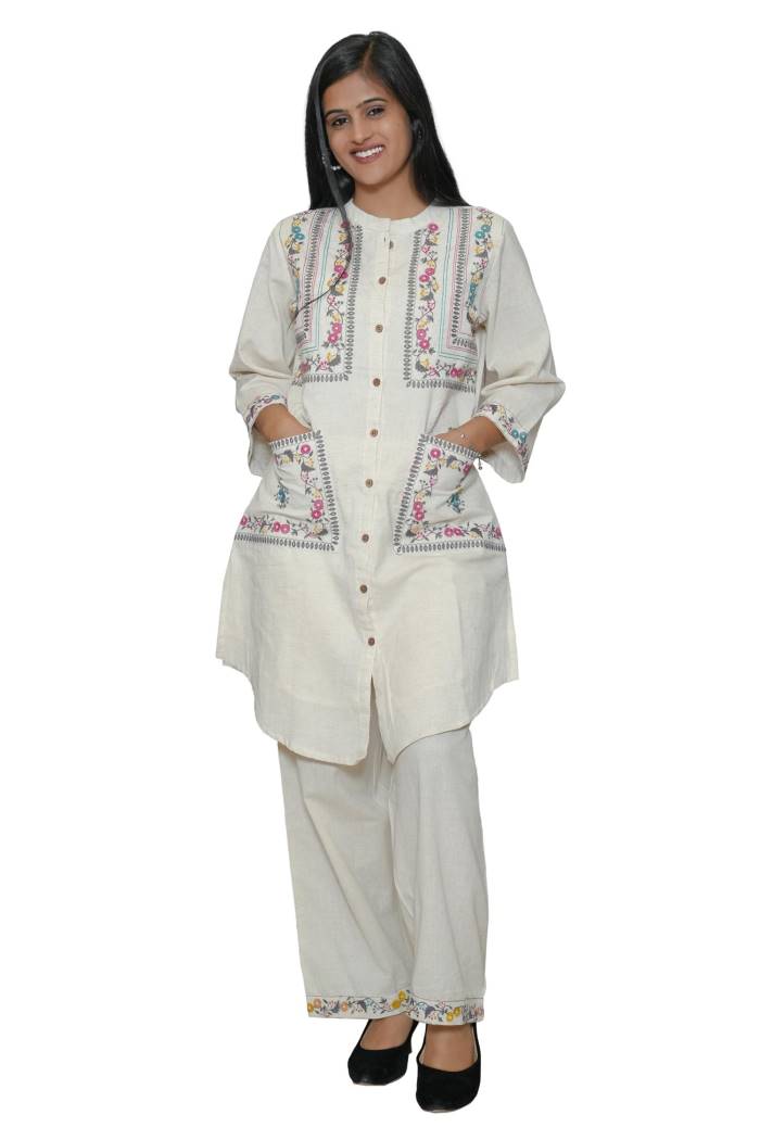 OFFWHITE COTTON CO-ORD SET